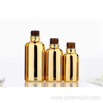 Electroplated Gold Essential Oil Dropper Bottle 30ml